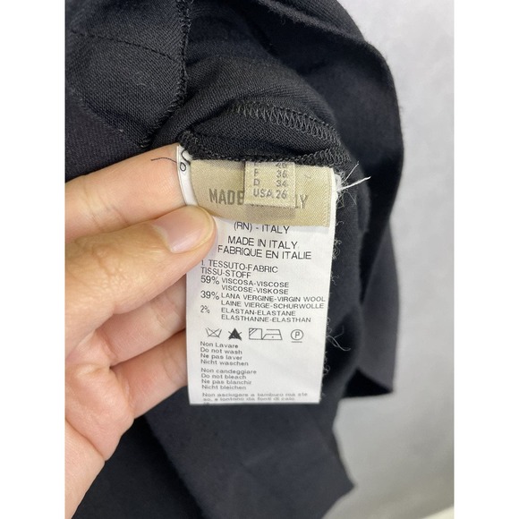 Vintage Marithé François Girbaud Gorgeous Black Dress SZ 26 - Picture 7 of 10